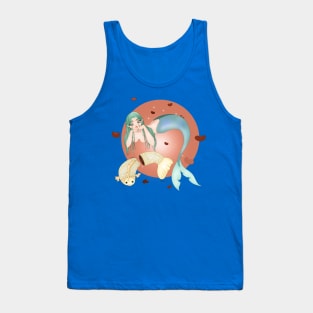 Cute mermaid with a taiyaki Tank Top